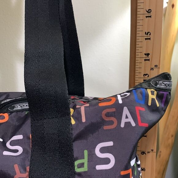 LESPORTSAC Mulitcolor Logo On Black
Nylon Tote - Picture 10 of 17